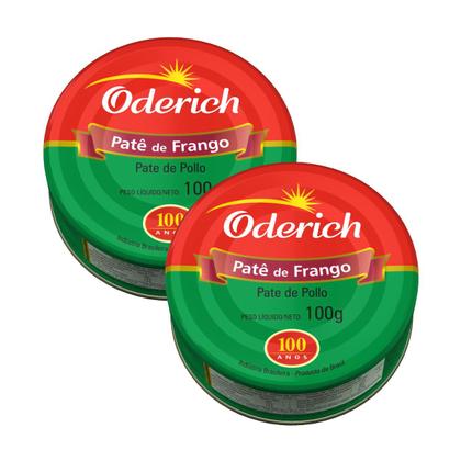 Imagem de Kit 12  Pate De Frango Oderich Enlatado 100g
