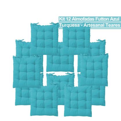 Imagem de Kit 12 Peças Almofadas Clássica Futton Liso Design Versátil Multiuso