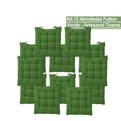 Imagem de Kit 12 Peças Almofadas Clássica Futton Liso Design Versátil Multiuso