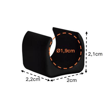 Imagem de Kit 12 Peças Proteção Para Pés Cadeiras 19mm Preto - 2306 Mor