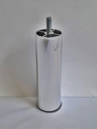 Imagem de Kit 12 Pés De Cama Box ou Baú Queen King Tubo Cromado 13cm