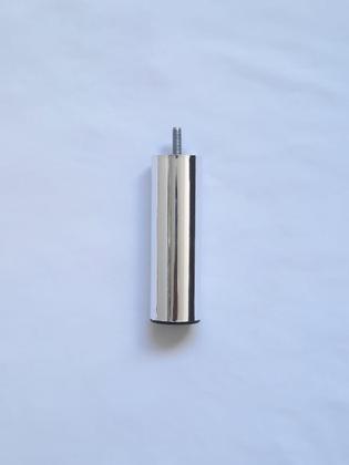 Imagem de Kit 12 Pés De Cama Box ou Baú Queen King Tubo Cromado 13cm