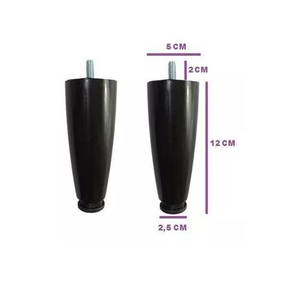 Imagem de Kit 12 Pés Para Cama Box ou Baú Juvene 12cm Com Regulagem