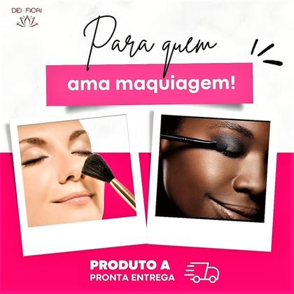 Imagem de Kit 12 Pincéis Make Sombra Blush Contorno Cílios Delineador