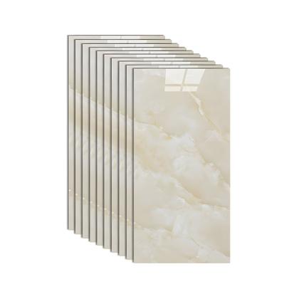 Imagem de Kit 12 Placas Painel Porcelanato Revestimento Adesivo Vinílico Marmorizado