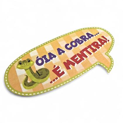 Imagem de Kit 12 Plaquinhas Festa Junina para Decoração com Palitos