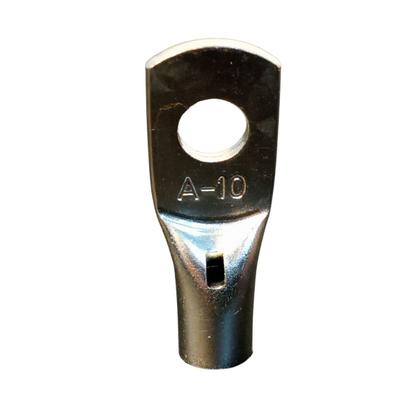 Imagem de Kit 12 Ponteiras 16mm M6 Compressão Tubular Cobre Estanhado Para Fios Cabos Baterias Material Reforçado Resistente