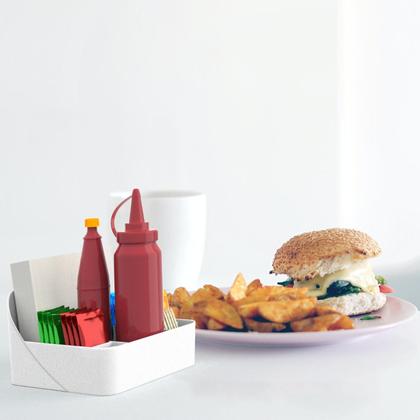 Imagem de Kit 12 Porta Guardanapo Sachê Galheteiro Mesa Balcão Bancada Organizador Suporte Multiuso AçucarCafé
