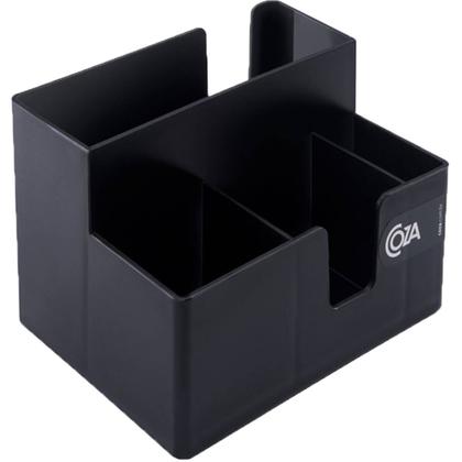 Imagem de Kit 12 Porta Sachês Guardanapos Açúcar Organizadores Bancada Preto Coza