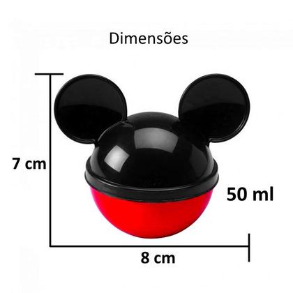 Imagem de Kit 12 Pote Pequeno de Lembranças Para Festas do Mickey 50ml