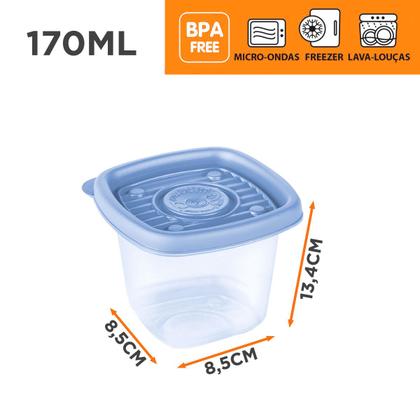 Imagem de Kit 12 Potes 170 Ml Alimentos Temperos Frutas Condimentos