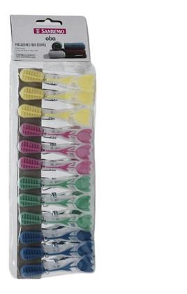 Imagem de Kit 12 Pregadores De Roupa Prendedor Flores Plástico Sanremo