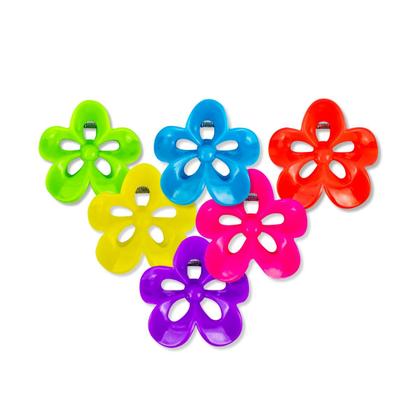 Imagem de Kit 12 Presilha Prendedor Acessório Cabelo Flor Multicolor