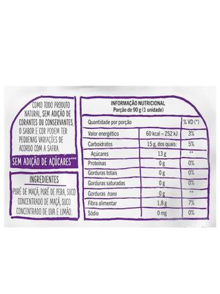 Imagem de Kit 12 Purê De Frutas De Pera, Uva E Maçã 90G Pic Me - Pic-Me