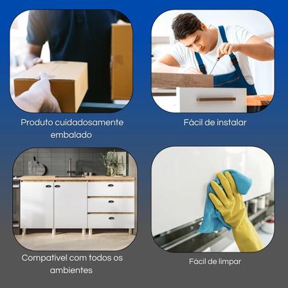 Imagem de Kit 12 Puxador Concha Rustico P/ Gavetas Armários Móveis