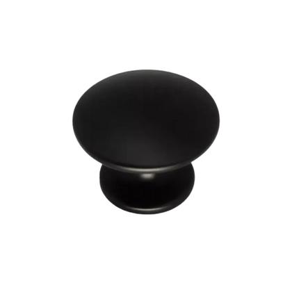 Imagem de Kit 12 Puxador Ponto 24mm Preto Para Gaveta