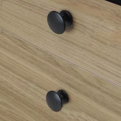 Imagem de Kit 12 Puxador Ponto 31mm Preto Para Gaveta