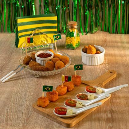 Imagem de Kit 12 Ramekin Porcelana Branco 155ml Classic 8,4x5cm Canela