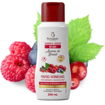 Imagem de Kit 12 Sabonete Íntimo Frutas Vermelhas 200Ml - Bio Instinto