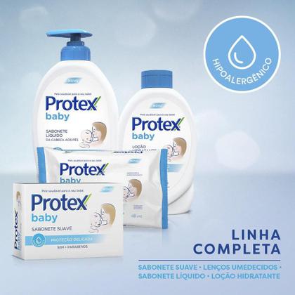 Imagem de Kit 12 Sabonete Protex Baby Proteção Delicada 85g