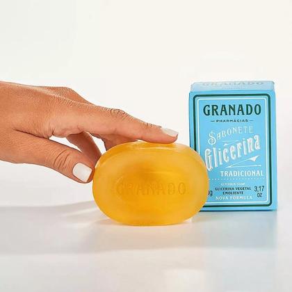 Imagem de Kit 12 Sabonetes em Barra 90g Glicerina Tradicional Vegetal Granado