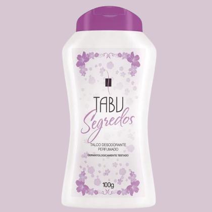 Imagem de Kit 12 Talco Desodorante Perfumado Tabu Segredos 100G - Dana