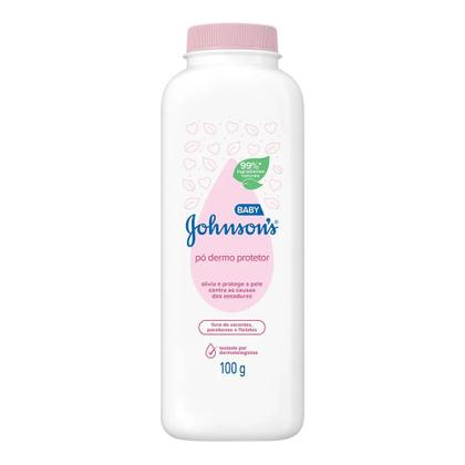 Imagem de Kit 12 Talco Johnson & Johnson Baby Dermo Protetor 100g