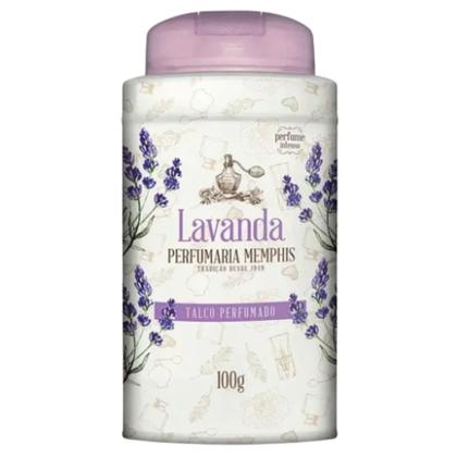 Imagem de Kit 12 Talco Perfumado Alma De Flores Lavanda 100G - Memphis