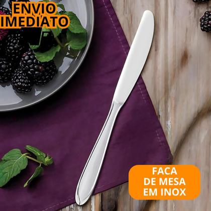 Imagem de Kit 12 Talheres Talher Inox Premium Garfo E Faca Refeição Restaurante Lanchonete Cozinha Buffet