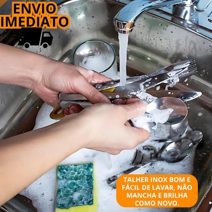 Imagem de Kit 12 Talheres Talher Inox Premium Garfo E Faca Refeição Restaurante Lanchonete Cozinha Buffet