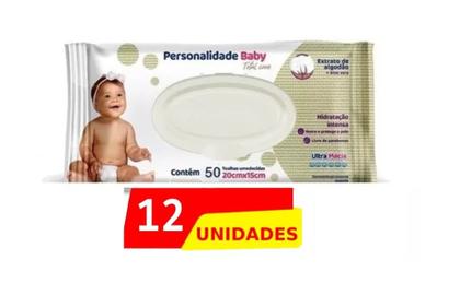 Imagem de Kit 12 Toalha Umedecida Personalidade Baby 50 Un - Eurofral