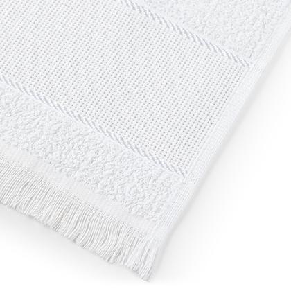 Imagem de Kit 12 Toalhinhas de Lavabo 100 Algodão com Franjas para Bordar