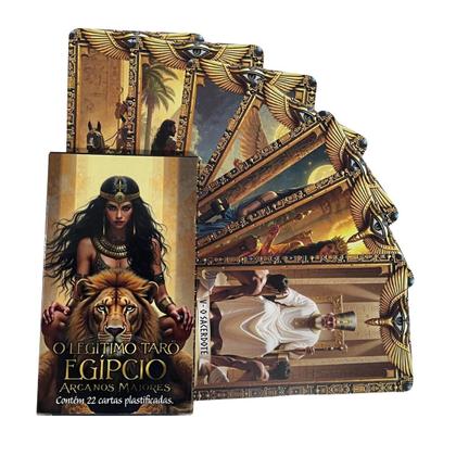 Imagem de Kit 12 Tradicional Tarô Egípcio Arcanos Maiores 22 Cartas