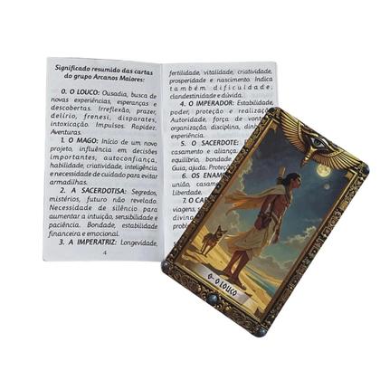 Imagem de Kit 12 Tradicional Tarô Egípcio Arcanos Maiores 22 Cartas