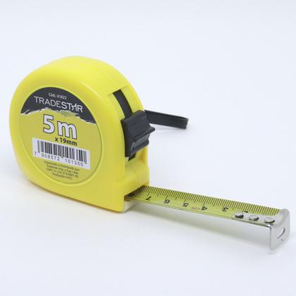 Imagem de Kit 12 Trena Aço Metal 5m Bolso Básica Fita Com Trava