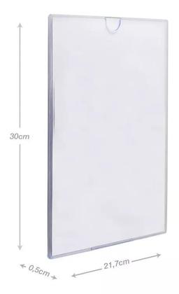 Imagem de Kit 12 Un Quadro Aviso Display Expositor A4 Dello Fita Dupla