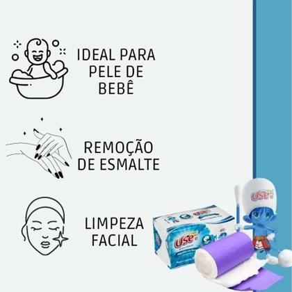 Imagem de Kit 12 und Algodão Rolo Use It 25g