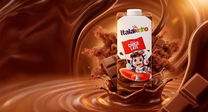Imagem de Kit 12 Unidades Bebida Láctea Italakinho UHT Chocolate 1 Litro Achocolatado Italac Pronto para Consumo