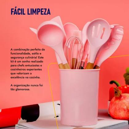 Imagem de Kit 12 Utensílios de Cozinha Elegante