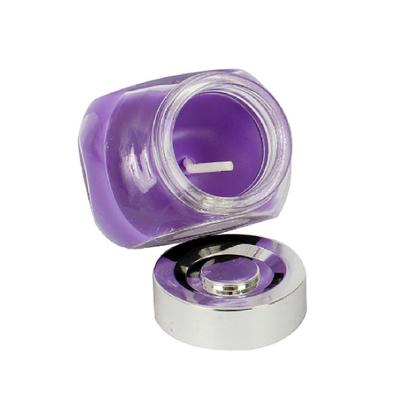Imagem de Kit 12 Velas Decorativa Suporte Pote De Vidro Com Tampa