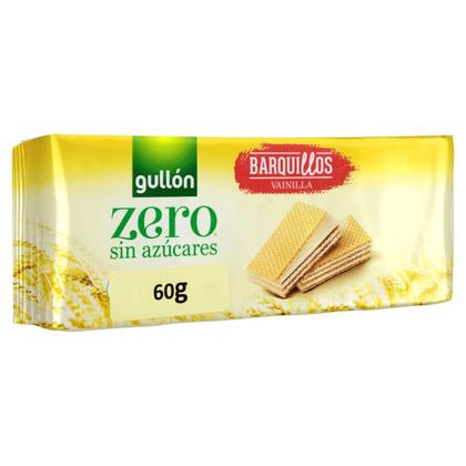 Imagem de Kit 12 Wafer Importado Baunilha Gullon 60 Gramas Sem Açúcar