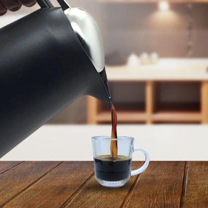 Imagem de Kit 12 Xicara Caneca Taça De Vidro Café Chá Cappuccino 90ml