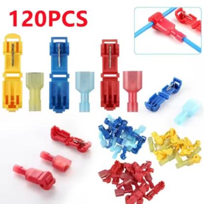 Imagem de Kit 120 Conector Terminal Crimpagem Fios T-tap Prova Dagua