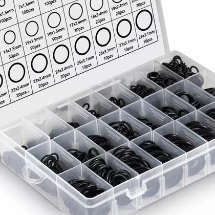 Imagem de Kit 1200 Anéis Vedação O-Ring Borracha Reparo Geral Estojo