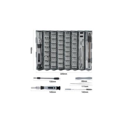 Imagem de Kit 128 Chaves Precisão S2 com Estojo Cilíndrico