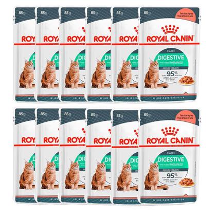 Imagem de Kit 12Un. Ração Úmida Royal Canin Sachê Gatos Adultos