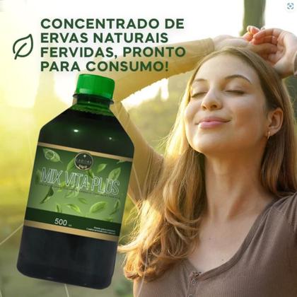 Imagem de Kit 12und cha digestivo amargo mix vita plus 500 ml cha verde camomila hortela cadore