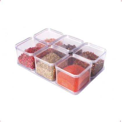 Imagem de Kit 13 Pçs Organizador Multiuso Transparente Com Encaixe