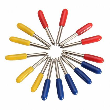 Imagem de Kit 14 Facas Lamina P/ Plotter P/roland,gcc,ultra,sable,etc.