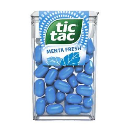 Imagem de kit 14 Tic Tac Pastilhas Sabor Menta Fresh 14,5g